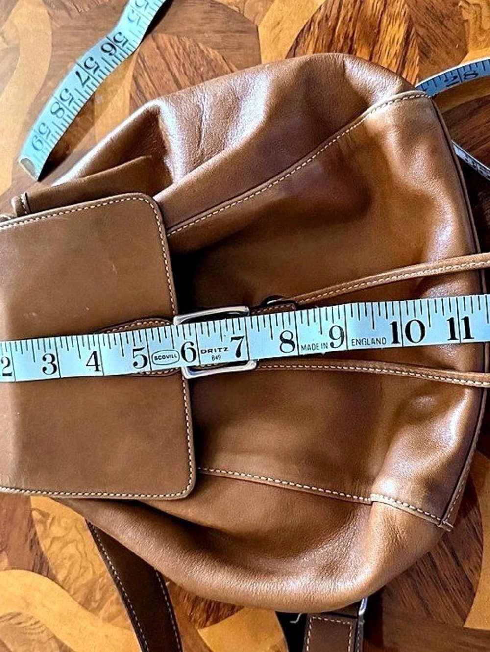 Coach Legacy Drawstring Backpack Leather Brown - Picture 8 of 10